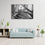 Black & White Grand Piano 1 Panel Canvas Wall Art Office