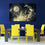 Moon & Evening Sky Canvas Wall Art Dining Room