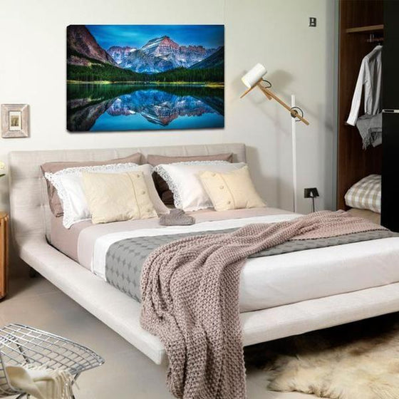 Mountain Ranges Reflection Wall Art Bedroom