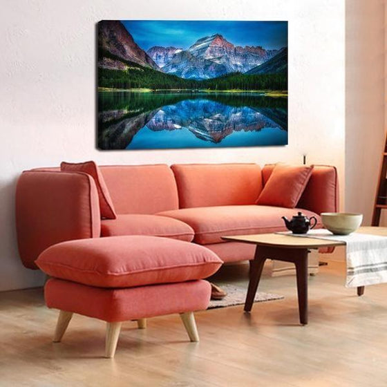 Mountain Ranges Reflection Wall Art Living Room
