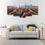 Mountain Ranges View 5 Panel Canvas Wall Art Living Room