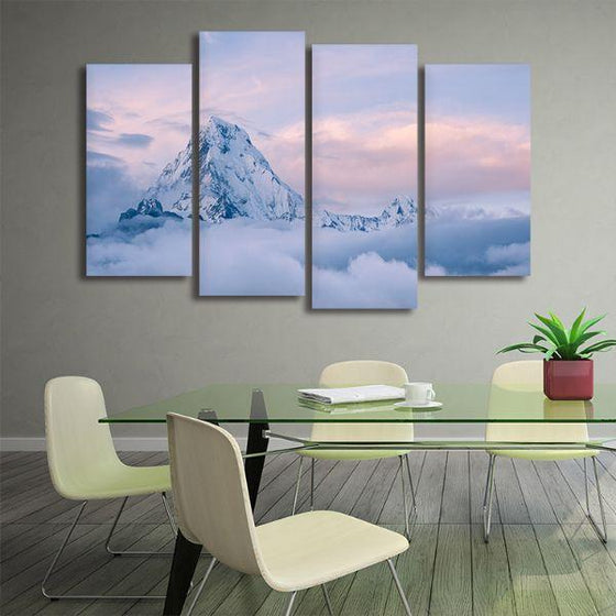 Himalayan Top View 4 Panels Canvas Wall Art Office