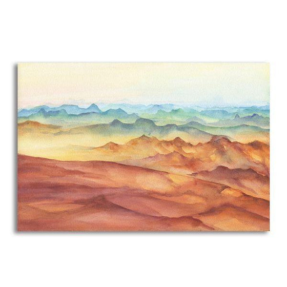 Mountains Abstract Canvas Wall Art