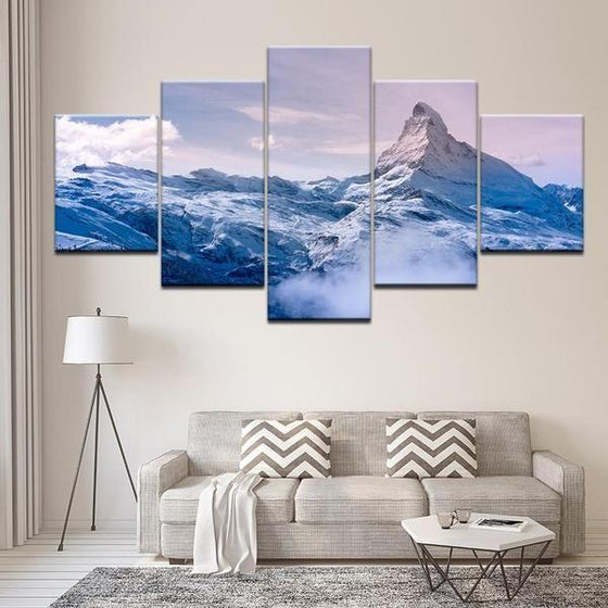 Frozen Mountain Canvas Art Office