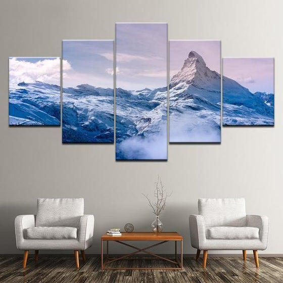 Frozen Mountain Canvas Art Prints