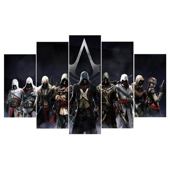 Assassins Creed Characters Inspired Canvas Wall Art