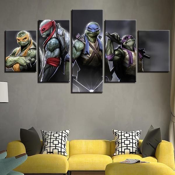 Turtle Art Teenage Canvas – Wall Inspired Mutant Ninja