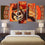 Day Of The Dead Inspired Face Sugar Skull Canvas Wall Art Bedroom