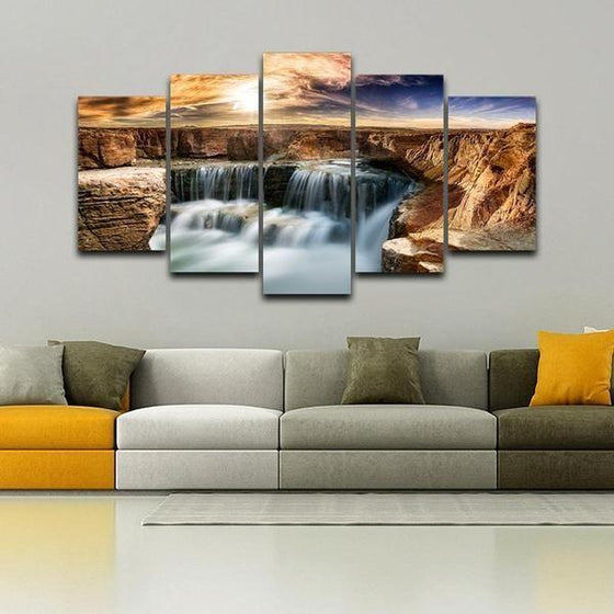 Moving Waterfall Wall Art Canvases