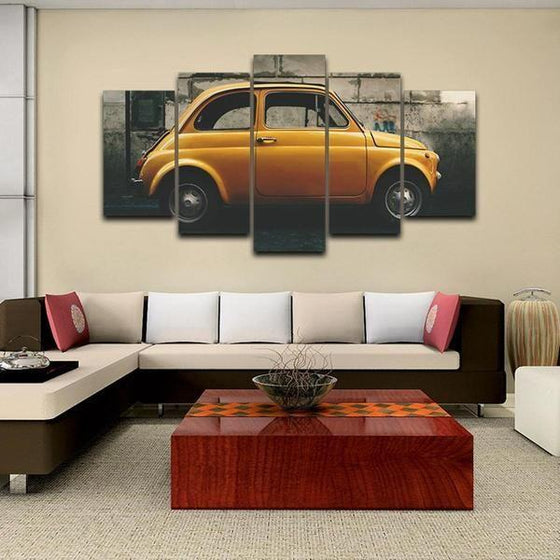 Classic FIAT 500 Canvas Wall Art Home Decor