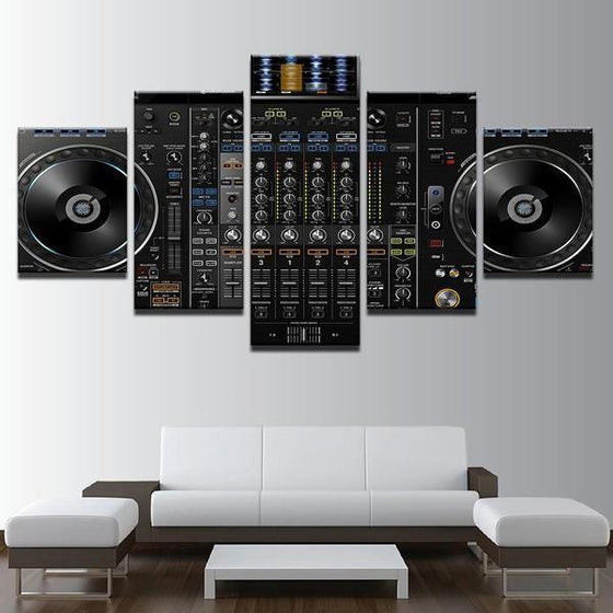 Music DJ Console Instrument Mixer Canvas Wall Art Decor