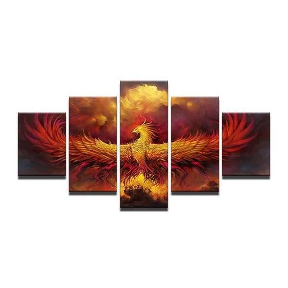 Mystical Creature Phoenix Wall Art Decor
