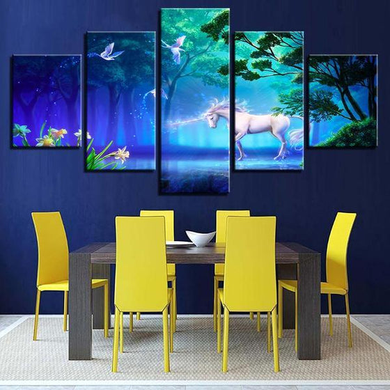 Mystical Unicorn Wall Art Dining Room
