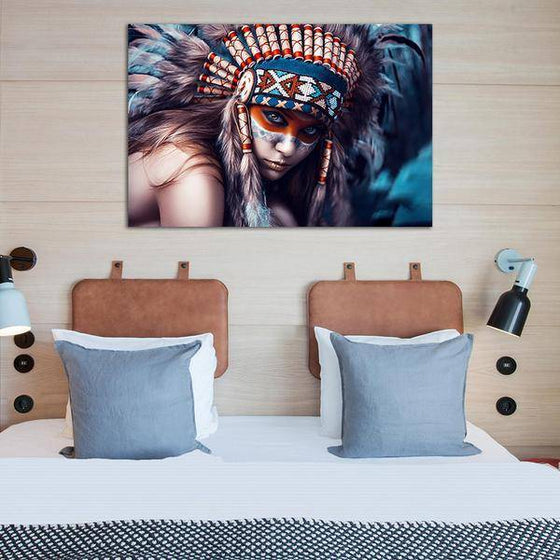 Native American Woman Wall Art Bedroom