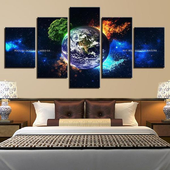 Nature Inspired Planet Wall Art Bedroom