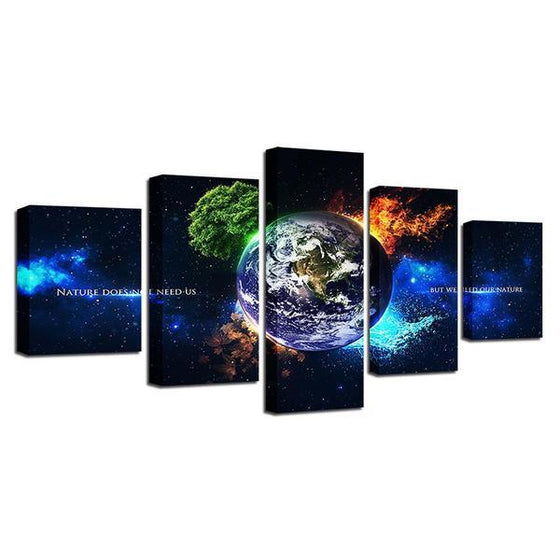 Nature Inspired Planet Wall Art Decor