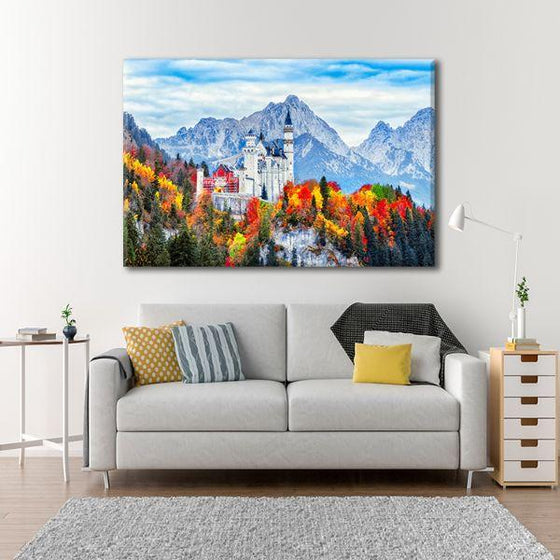 Neuschwanstein Castle Canvas Wall Art Living Room