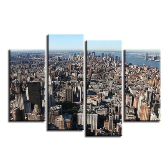 New York City Daytime View Canvas Wall Art