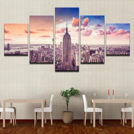 New York Cityscape Wall Art Canvases