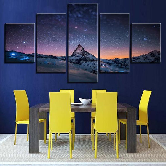 Night Sky Stars Wall Art Dining Room