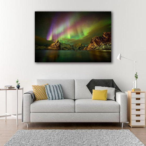 Norwegian Fjords 1 Panel Canvas Wall Art Living Room