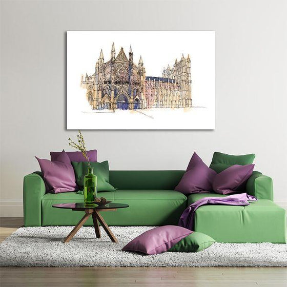 Notre Dame Contemporary Canvas Wall Art Office
