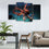 Amazing Octopus 4 Panels Canvas Wall Art Kitchen