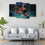 Amazing Octopus 4 Panels Canvas Wall Art Living Room