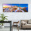 Oia Town View Santorini 3 Panels Canvas Wall Art Print