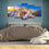 Oia Town View Santorini 5 Panels Canvas Wall Art Bedroom