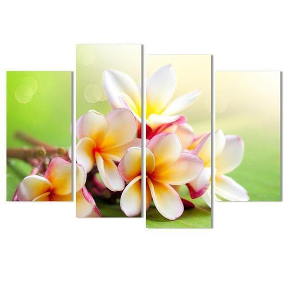 Orange Flowers Wall Art Canvases