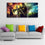 Orc In A Battlefield 3 Panels Canvas Wall Art Living Room