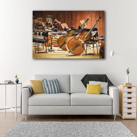 Orchestra Instruments 1 Panel Canvas Wall Art Living Room