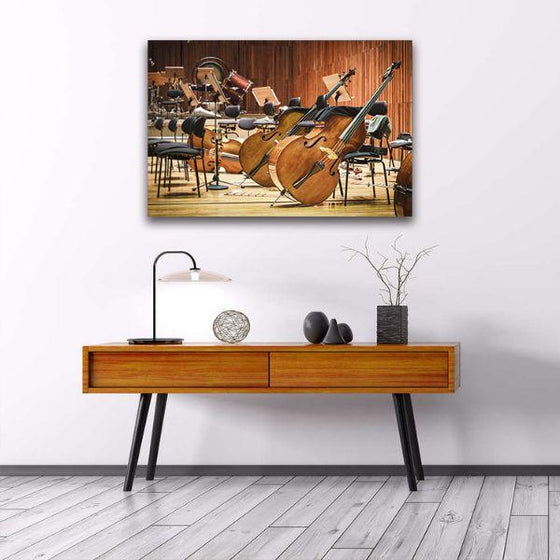 Orchestra Instruments 1 Panel Canvas Wall Art Print