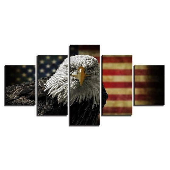Outdoor American Flag Wall Art Decor