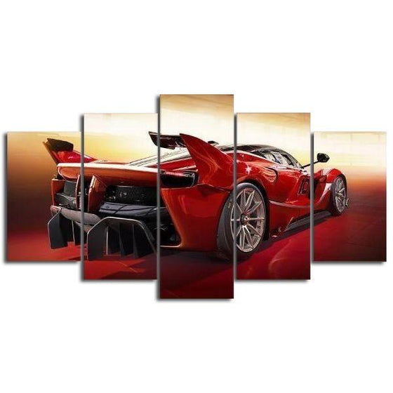 Red Ferrari FXX-K Canvas Wall Art Prints