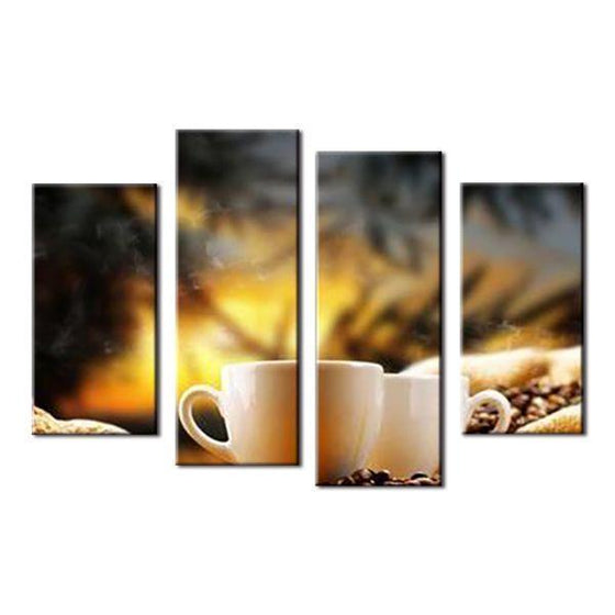 Pair Of Coffee Cup Canvas Wall Art
