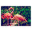 Pair Of Pink Flamingos 1 Panel Canvas Wall Art