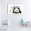 Panda With Butterflies Canvas Wall Art Print