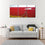 Panjin Red Beach 3 Panels Canvas Wall Art Living Room