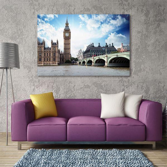 Scenic Architectures In UK Canvas Wall Art Living Room