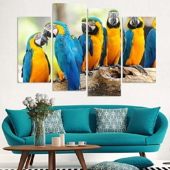Parrot Flock Wall Art