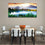 Peaceful Lake Scenic View Wall Art Dining Room