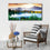 Peaceful Lake Scenic View Wall Art Living Room