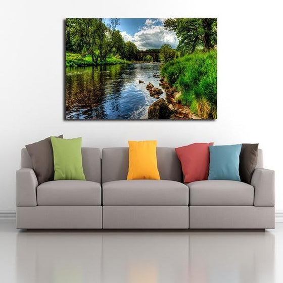 Peaceful River View Wall Art Living Room