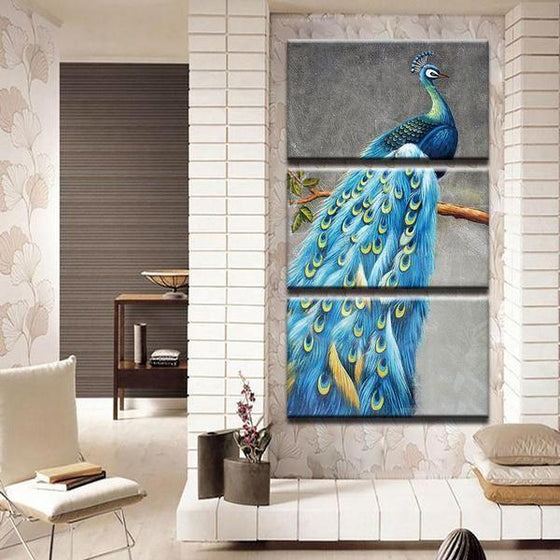 Peacock Feather Metal Wall Art Decors