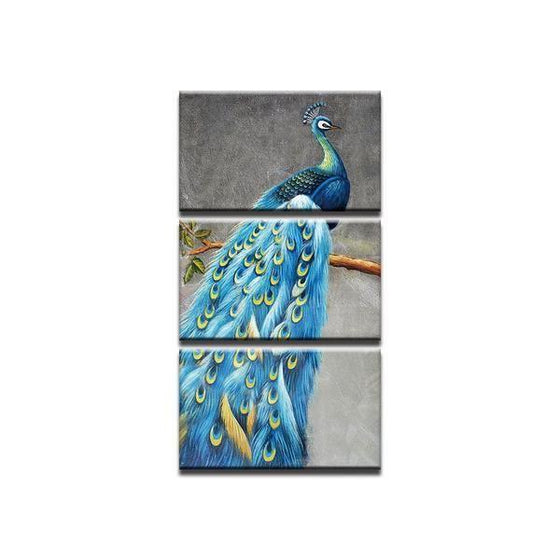 Peacock Feather Metal Wall Art Print