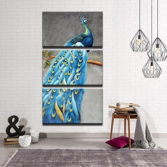 Peacock Feather Metal Wall Art