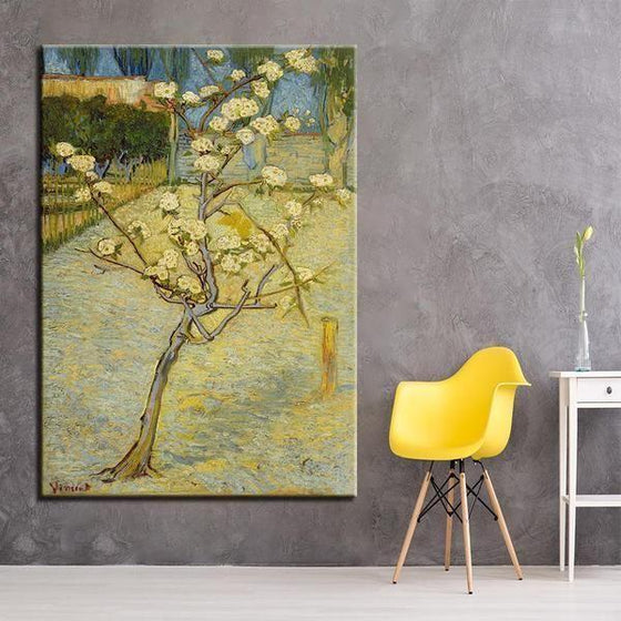 Blossoming Pear Tree 1888 By Van Gogh Canvas Wall Art Bedroom