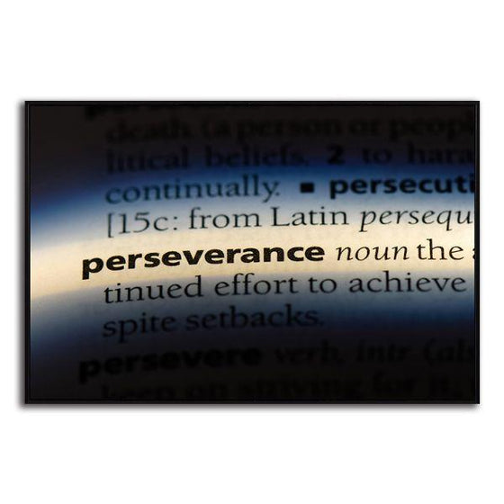 Perseverance Canvas Wall Art Print